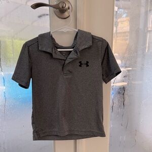 Under Armour Kids Charcoal Polo Shirt